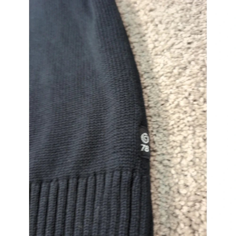 Chaps Mens Navy Blue Deer Antler Mountain‎ Quarter Zip Cotton Sweater Large L/G